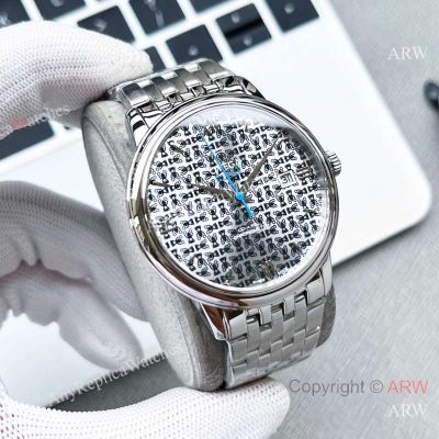 High Quality Replica OMEGA De Ville Silver stainless steel Strap Different Colors Face Dial Different Colors Stainless Steel Case Watch 39.5mm